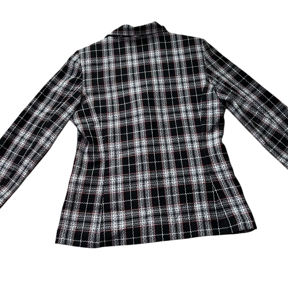 Jaclyn Smith 90s vintage Classics Plaid Women's Blazer 10 - Picture 7 of 8